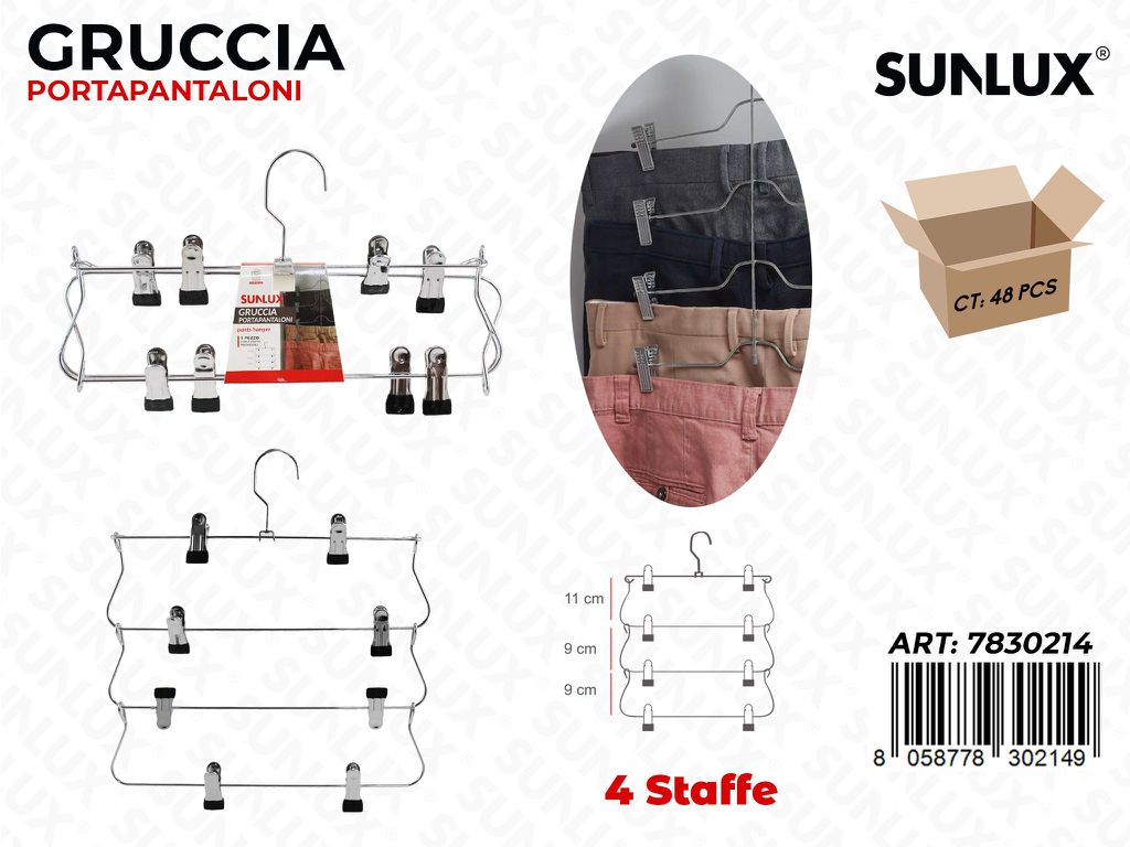Gruccia Portapantaloni 4STAFFE