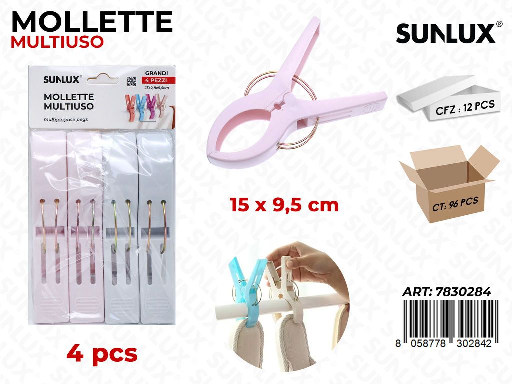 Sunlux Mollette Multiuso Ass. 4PCS 15*9.5CM