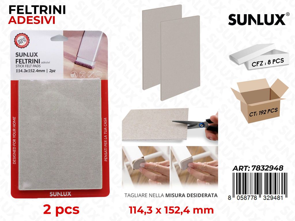 Feltrini Adv Grigio 2PCS 114.3*152.4MM