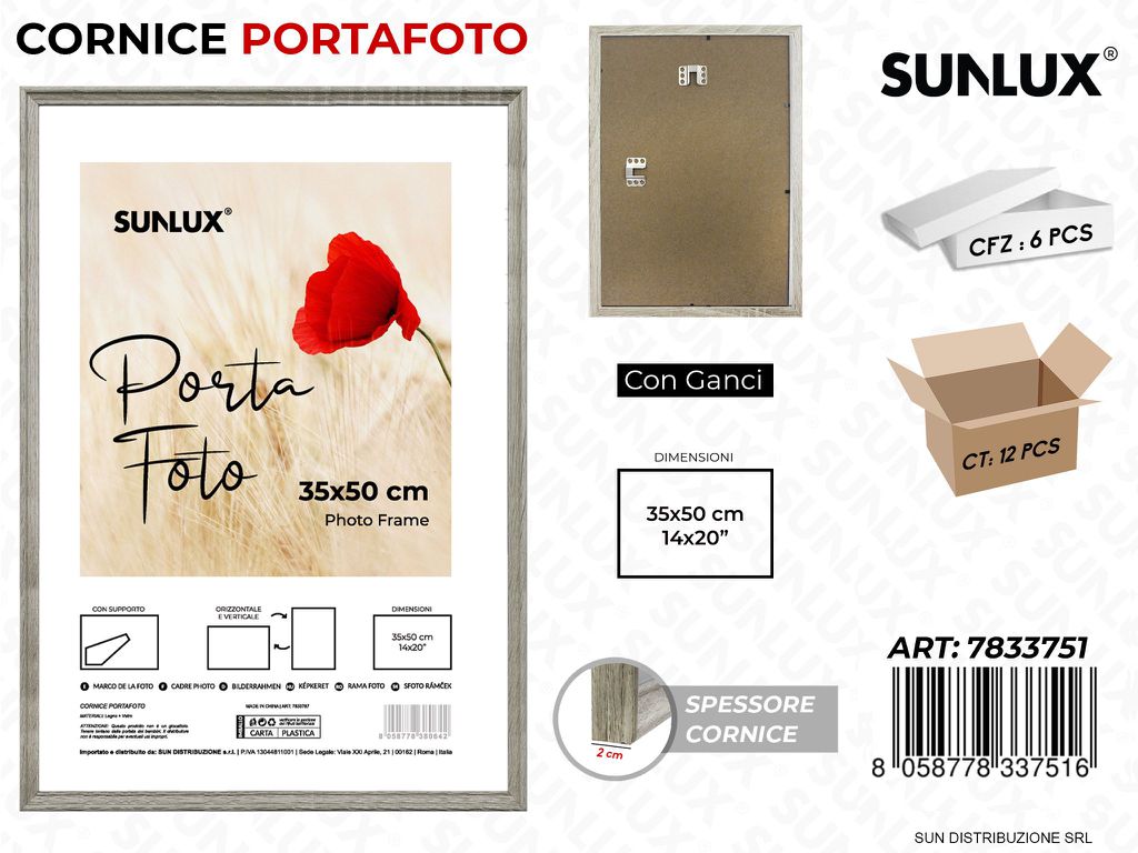 Cornice c/ Ganci 35*50CM 14*20