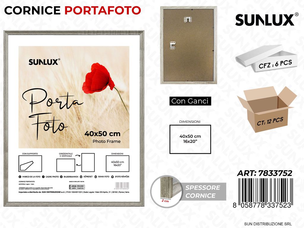 Cornice c/ Ganci 40*50CM 16*20