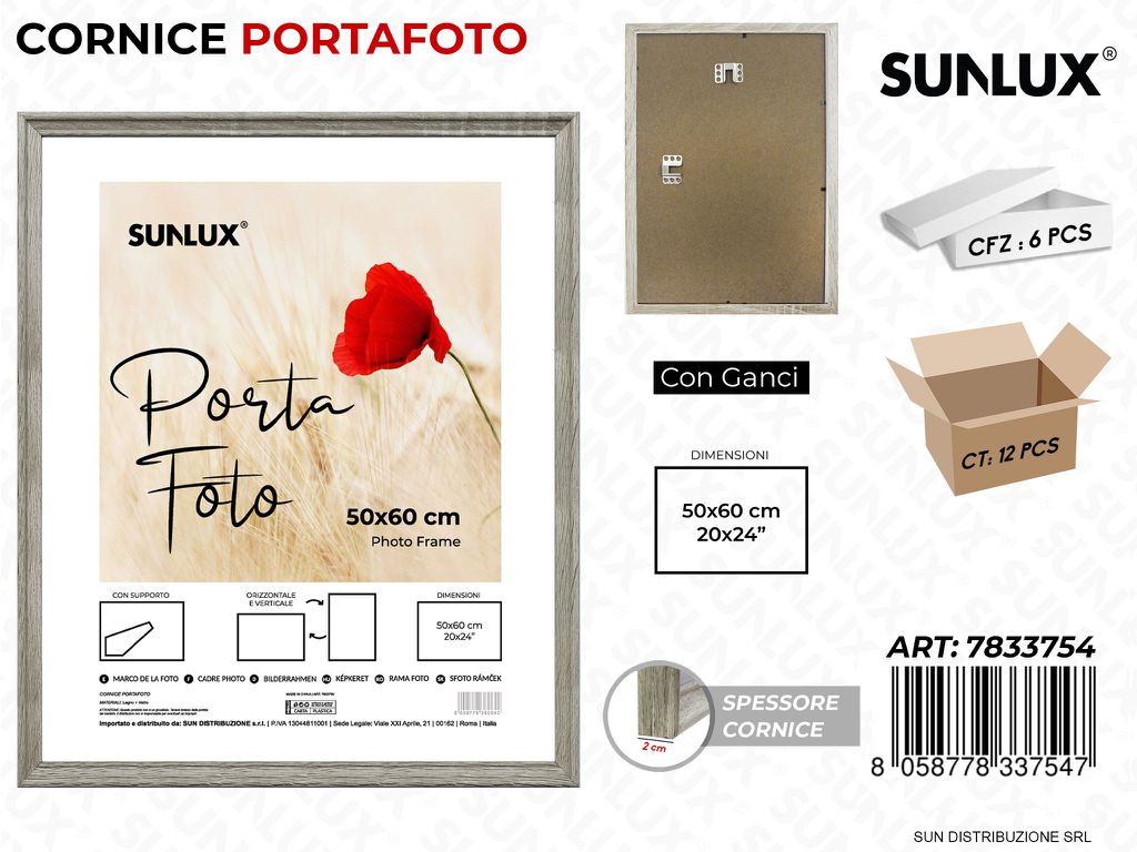 Cornice c/ Ganci 50*60CM 20*24