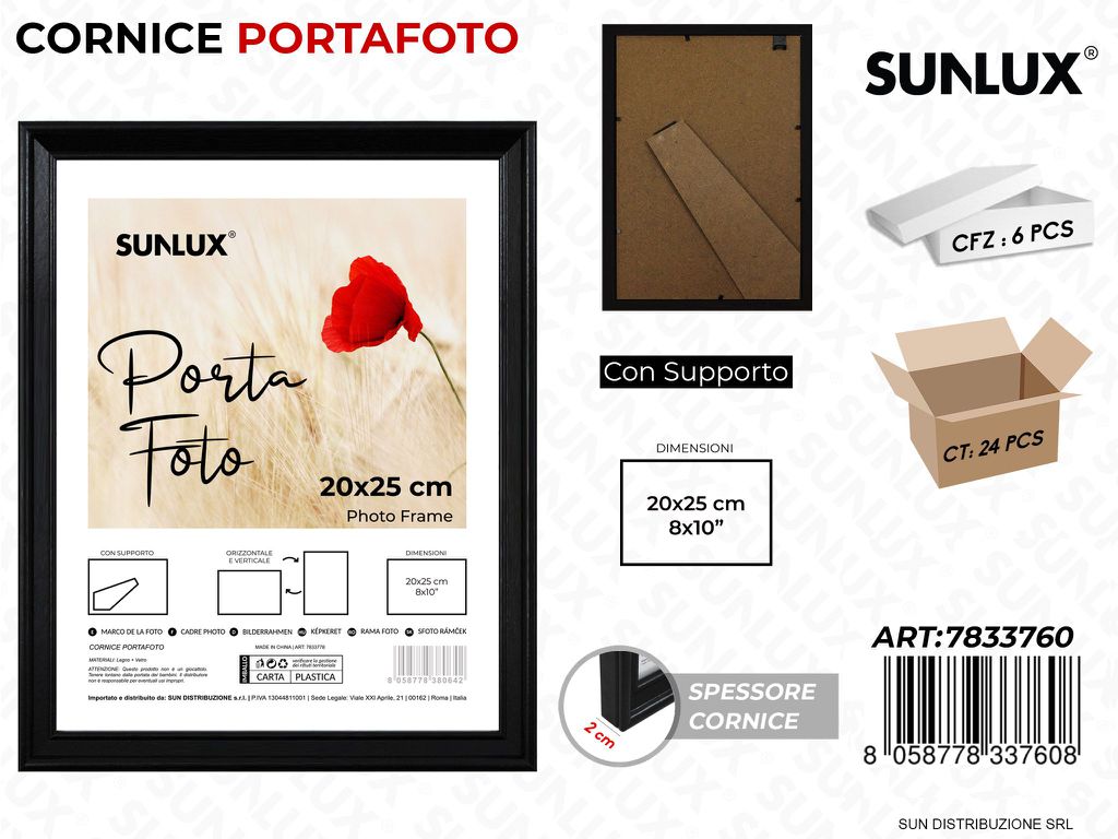 Cornice c/ Supporto 20*25CM 8*10