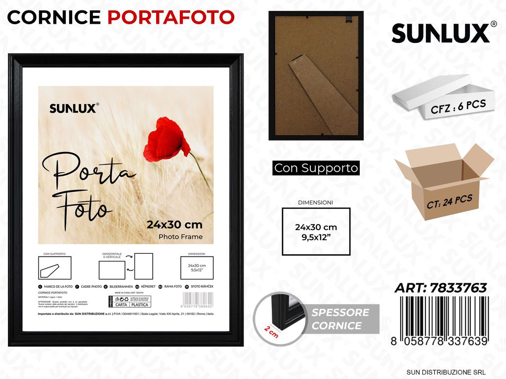 Cornice c/ Supporto 24*30CM 9.5*12
