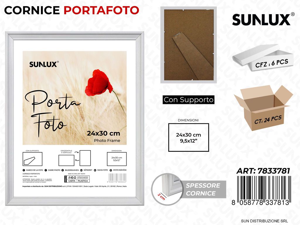 Cornice c/ Supporto 24*30CM 9.5*12