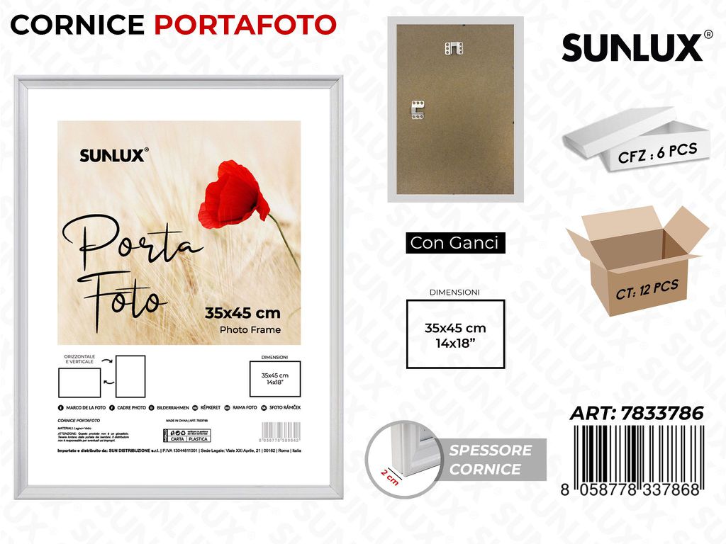 Cornice c/ Ganci 35*45CM 14*18