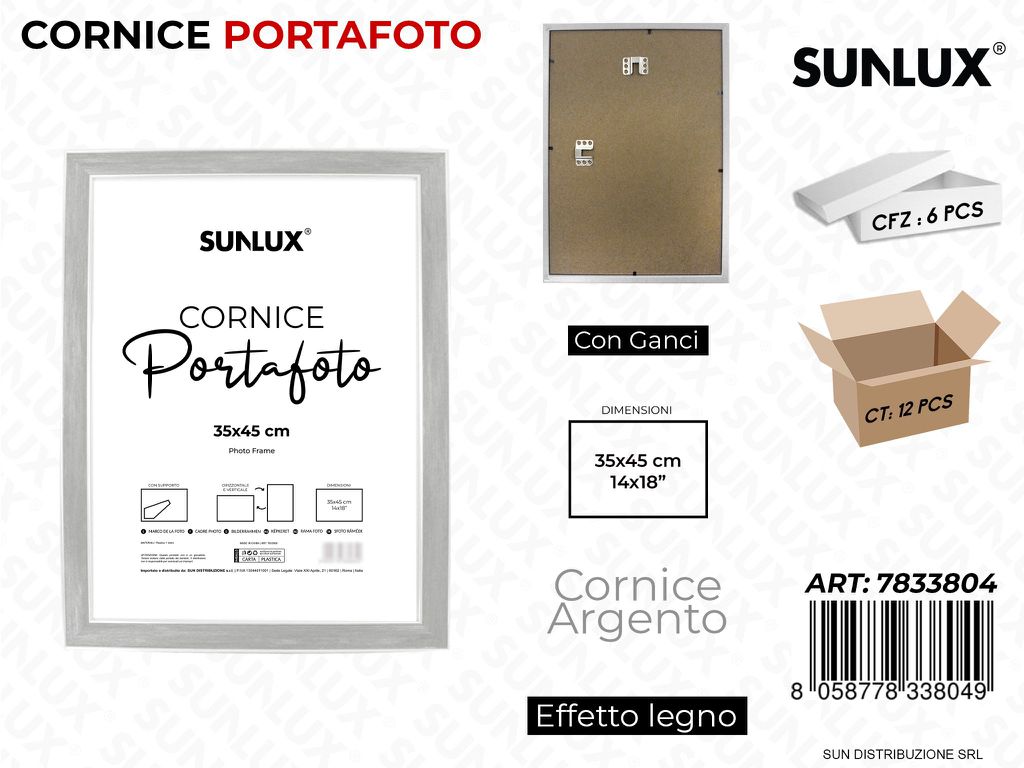 Cornice Arg. c/ Ganci 35*45CM 14*18