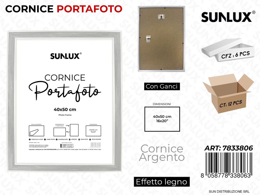 Cornice Arg. c/ Ganci 40*50CM 16*20