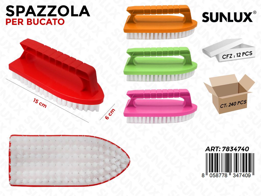Spazzola per Bucato Col. Ass. 15*6CM
