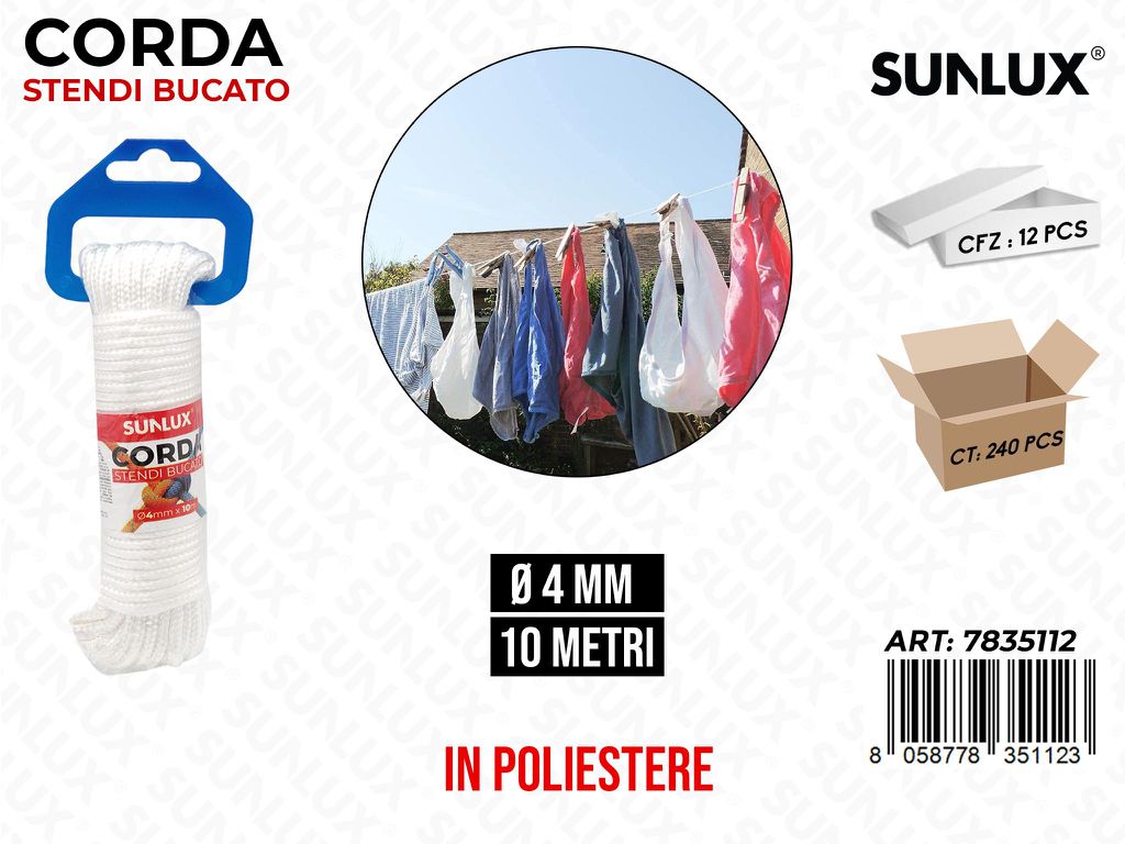 Corda Stendibucato 4MM*10MT