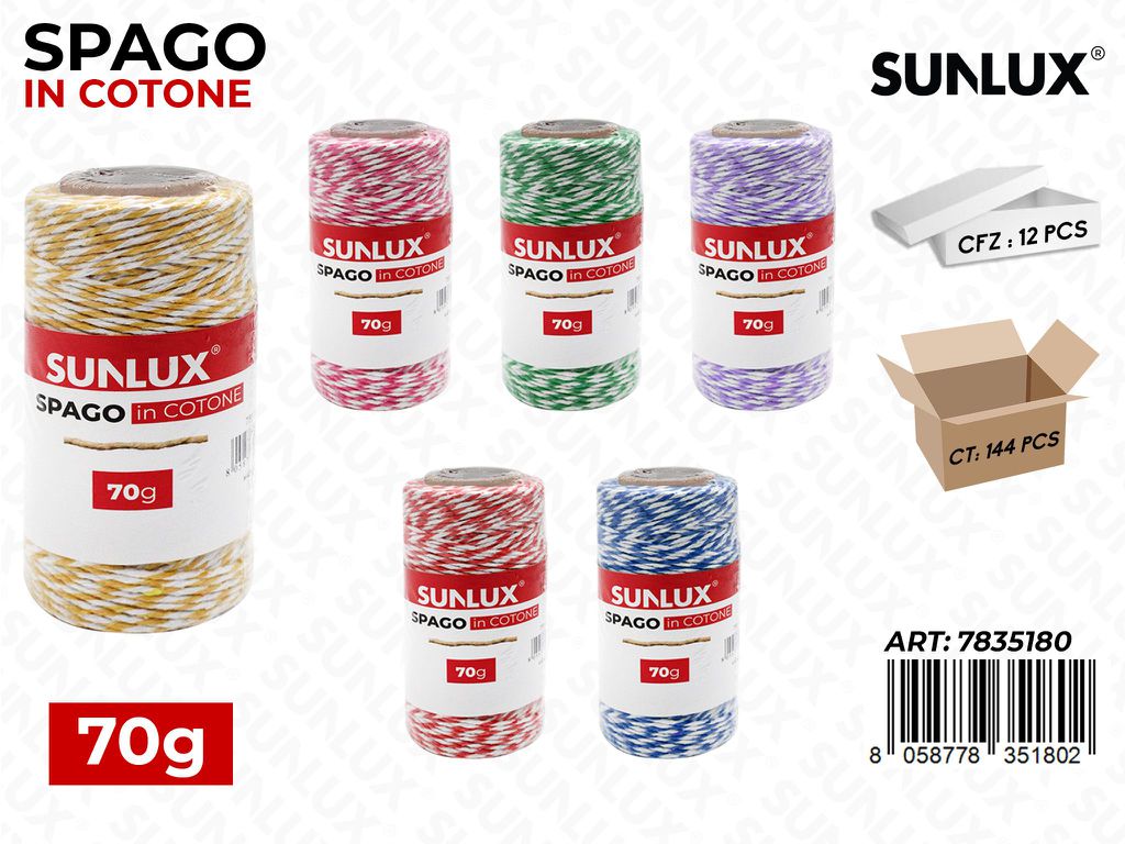 Spago in Cotone Bicolor Ass. 70GR
