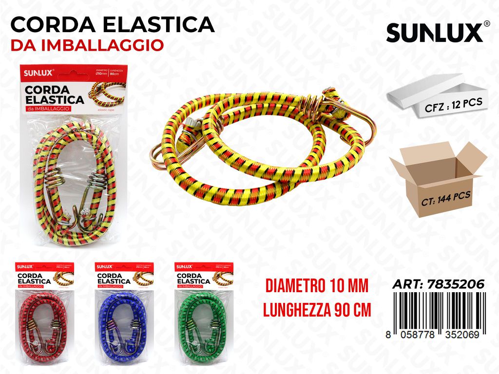 Corda Elastica Imballaggio 10MM*90CM