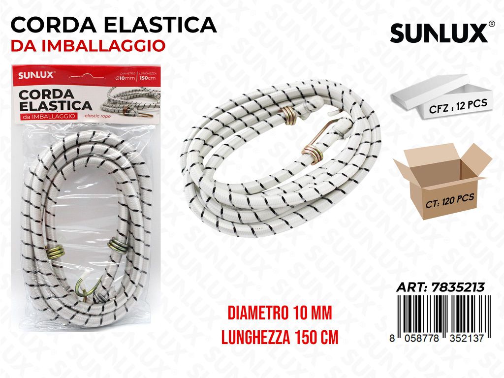 Corda Elastica Imballaggio 10MM*150CM