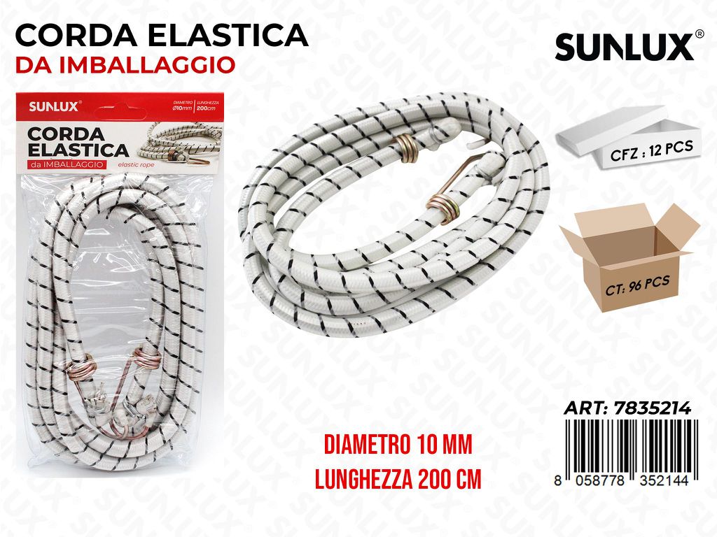 Corda Elastica Imballaggio 10MM*200CM