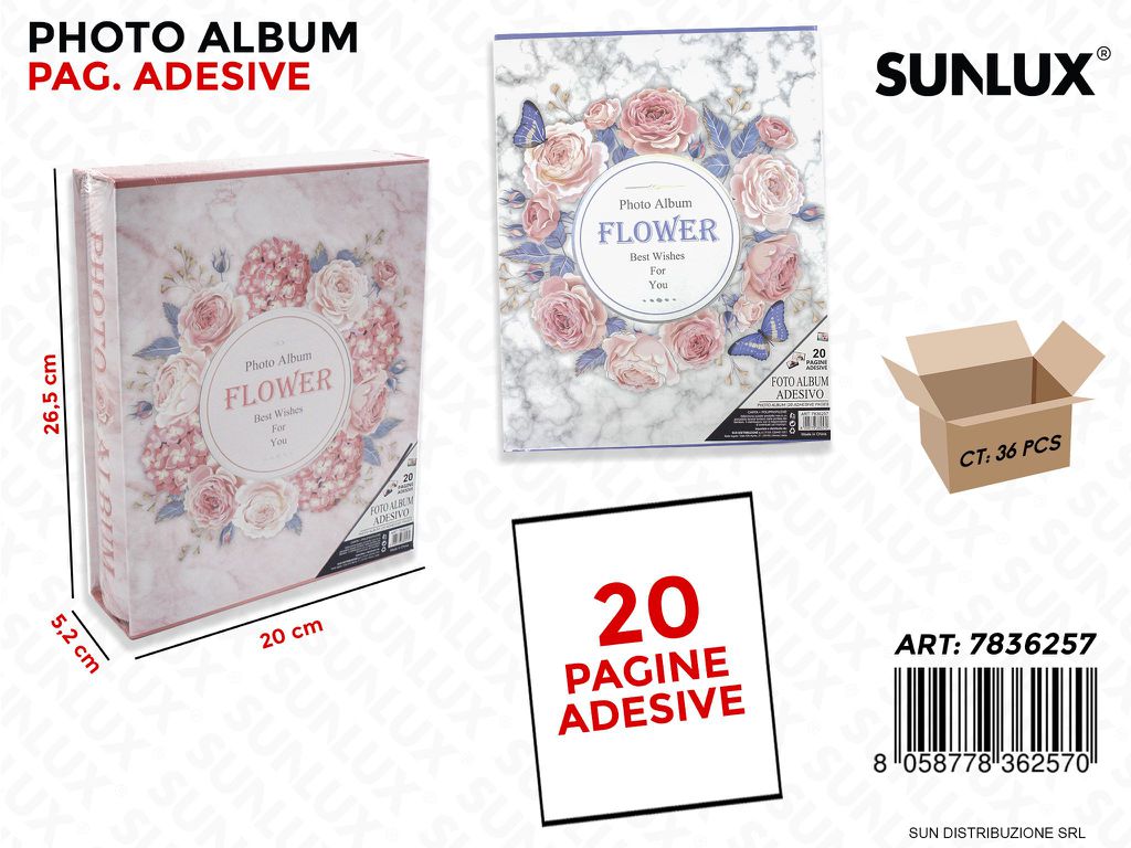 Album Foto 20PAG. Adv Ass. 20.5*26.5*5.2CM / Pz da 4