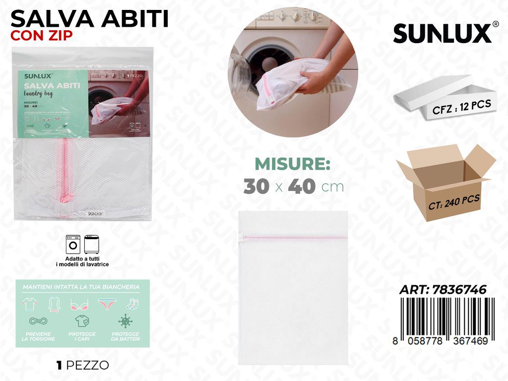 Salva Abiti c/ Zip 30*40CM