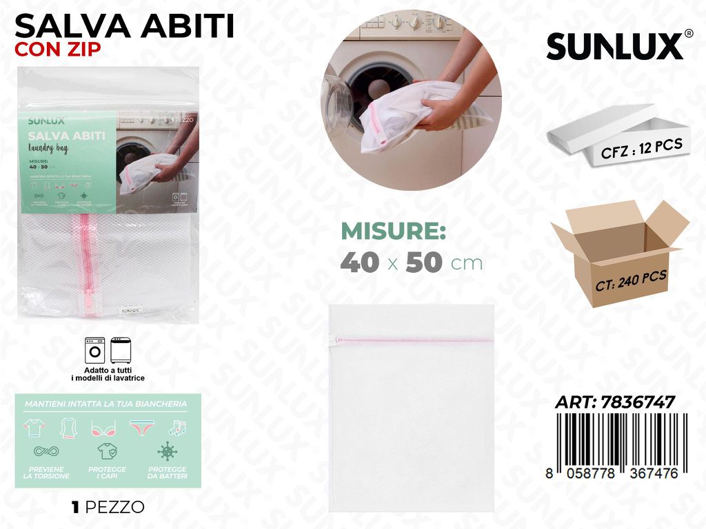 Salva Abiti c/ Zip 40*50CM