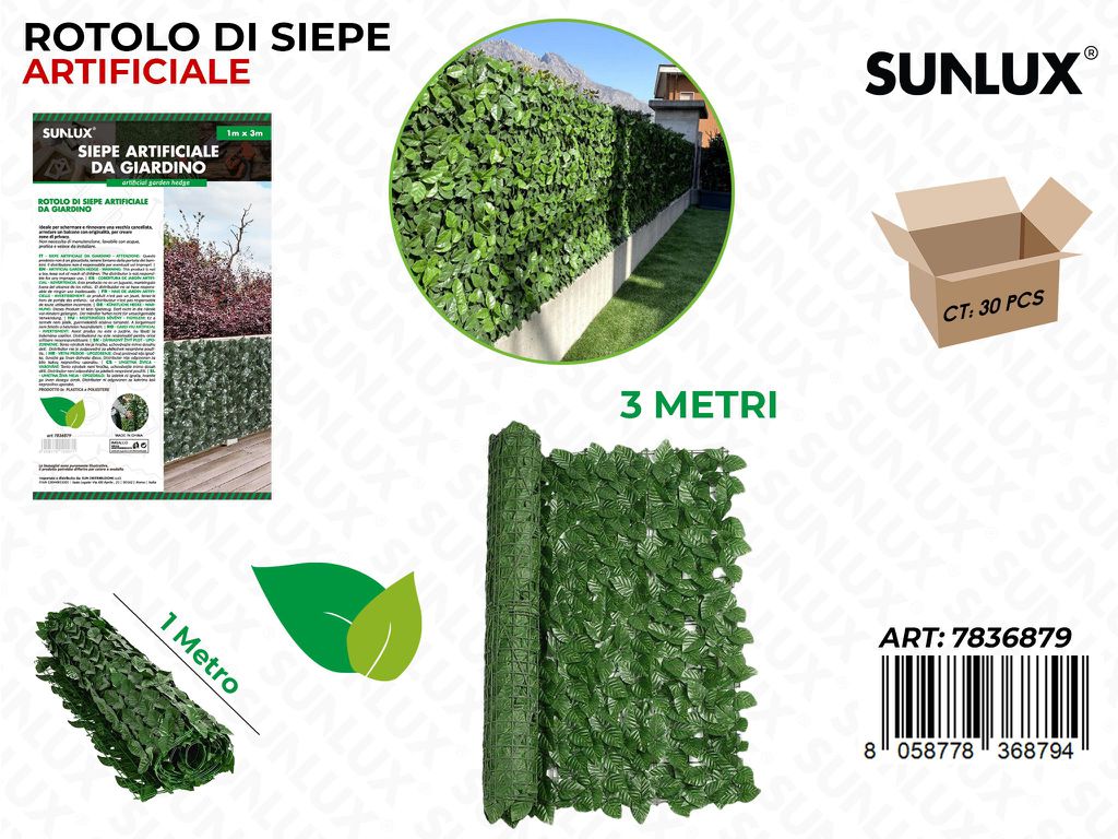Siepe Artificiale da Giardino 1*3MT