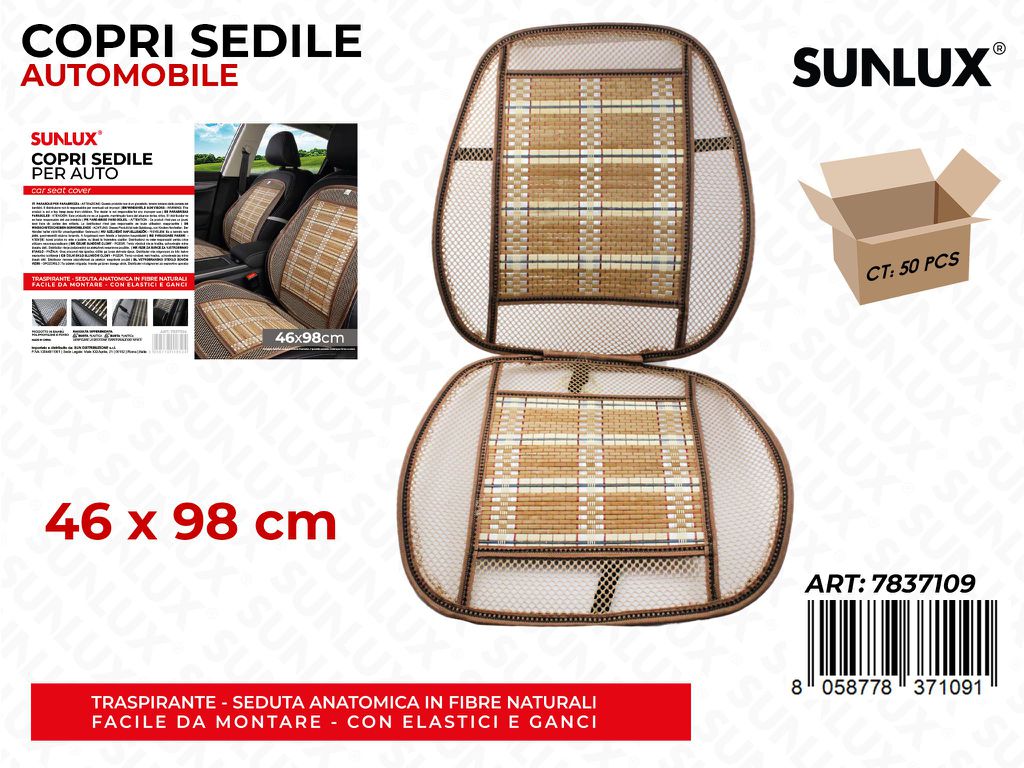 Copri Sedile Automobile Beige 46*98CM