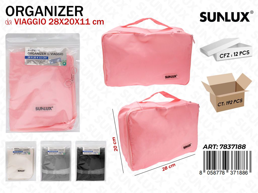 Sunlux Organizer da Viaggio Ass. 28*20*11CM