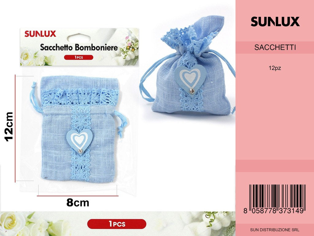 Sacchetto Bomboniere 1PSC Celeste