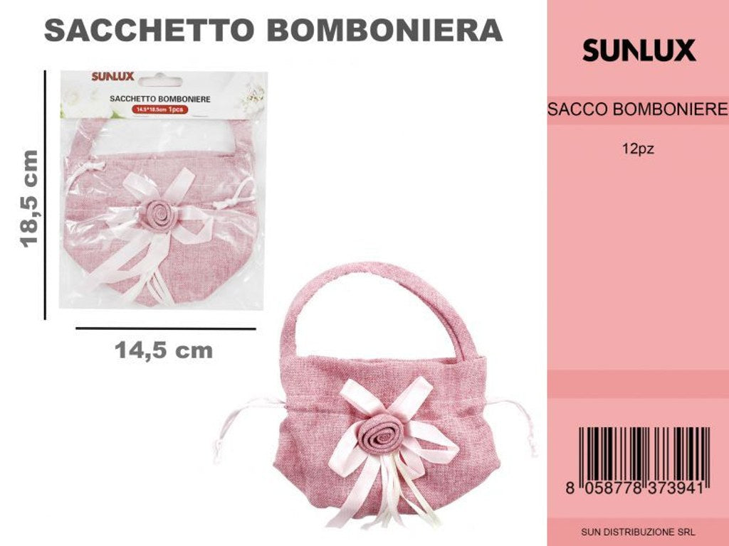 Sacchetto Bomboniere Rosa 1PC-14.5*18.5CM