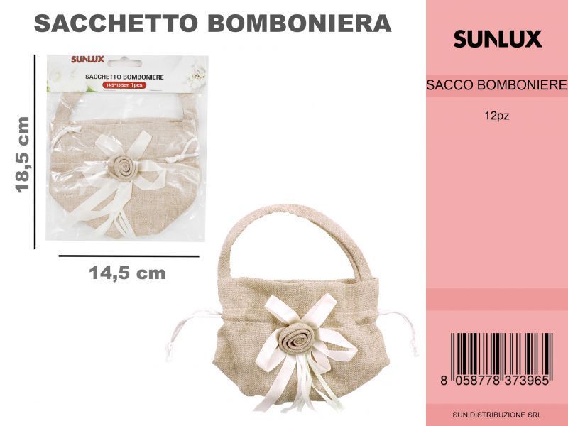 Sacchetto Bomboniere Avana 1PC-14.5*18.5CM
