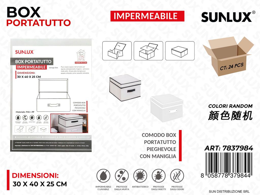 Box Portatutto Imper. 30*40*25CM Ass.