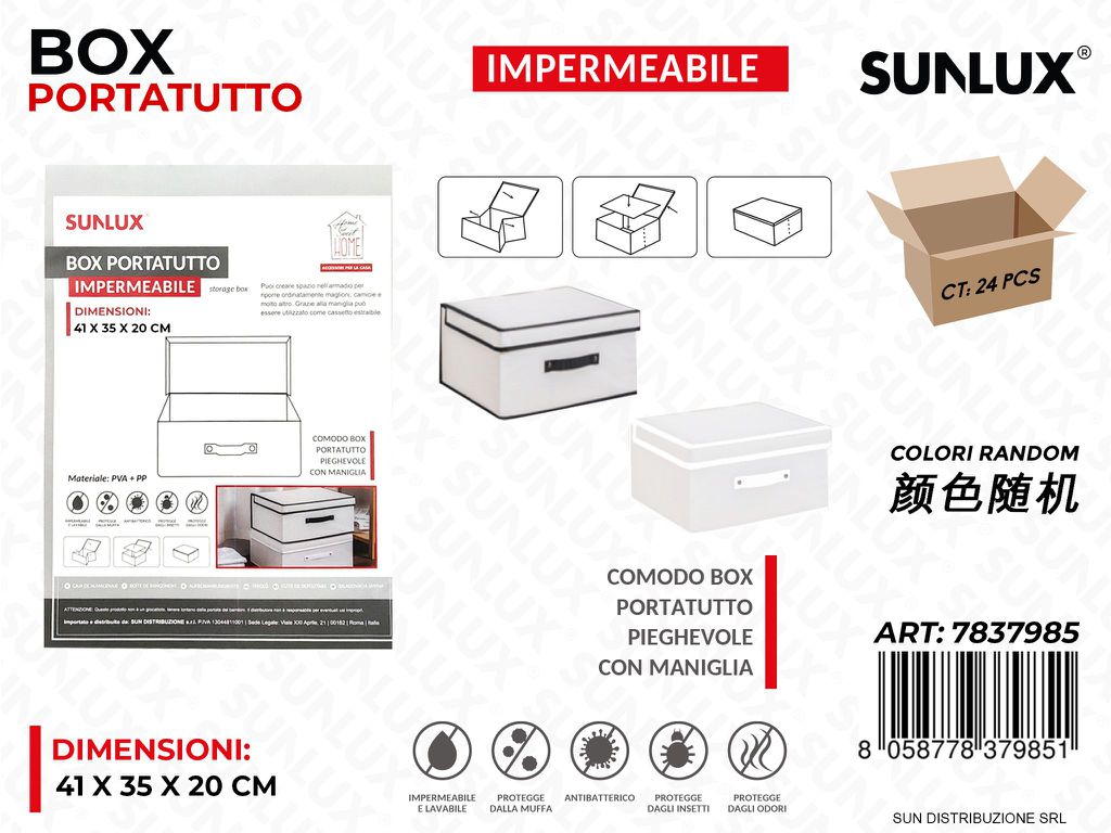 Box Portatutto Imper. 41*35*20CM Ass.