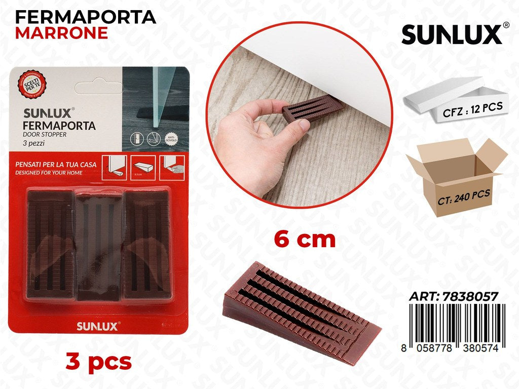 Fermaporta Marrone 3PCS 6CM