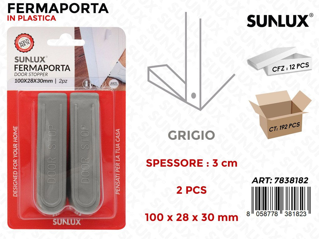 Fermaporta Grigio Auto Adv 100*28*30MM-2PC