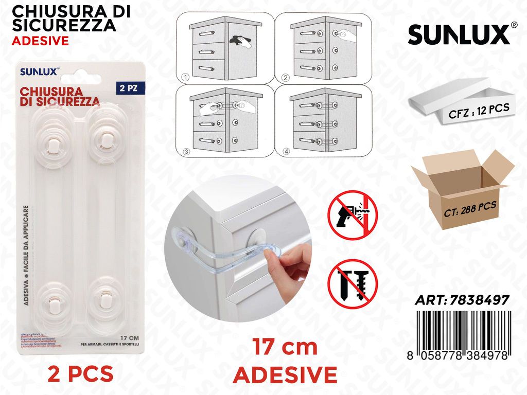 Chiusura di Sicurezza Adv 2 Pcs 17CM