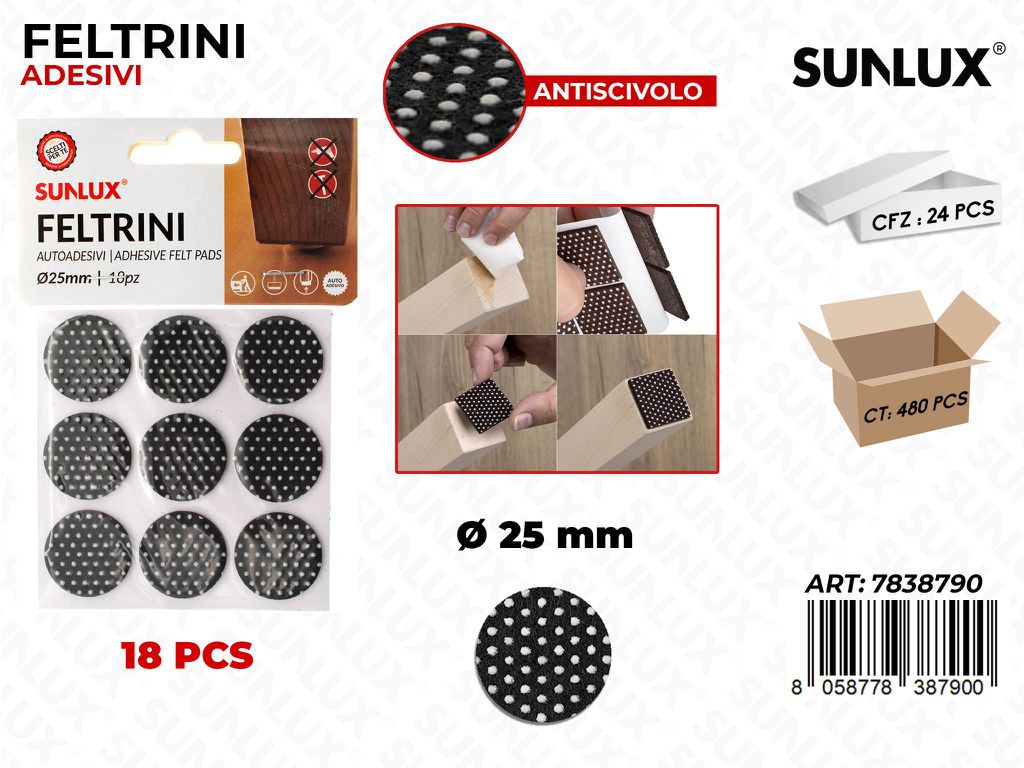 Sunlux Feltrini Adv 18PCS D.25MM