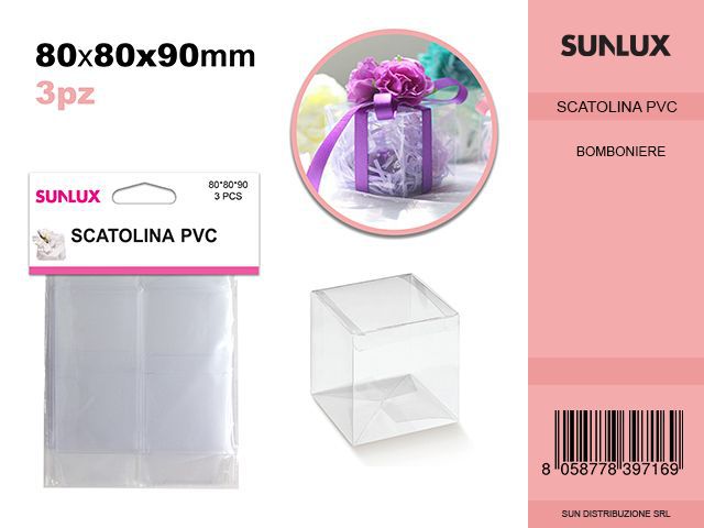 Scatola Pvc 3PCS 80*80*90