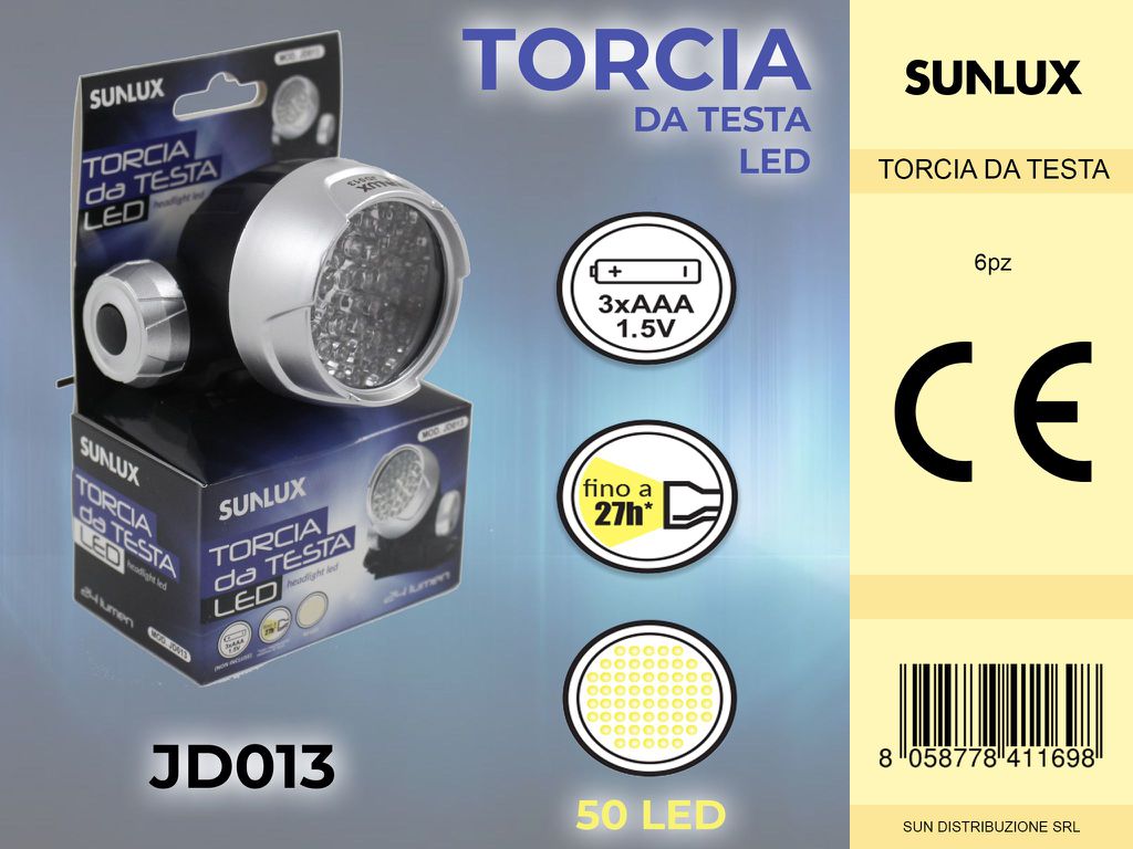 Torcia da Testa a Led JD013