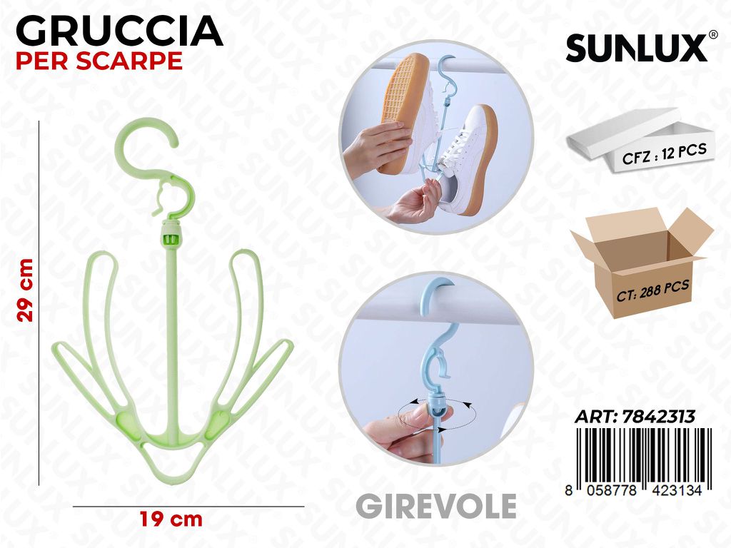 Sunlux Gruccia Per Scarpe 19*29Cm