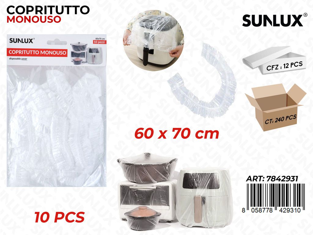 Sunlux Copritutto Monouso 10PCS 60*70CM