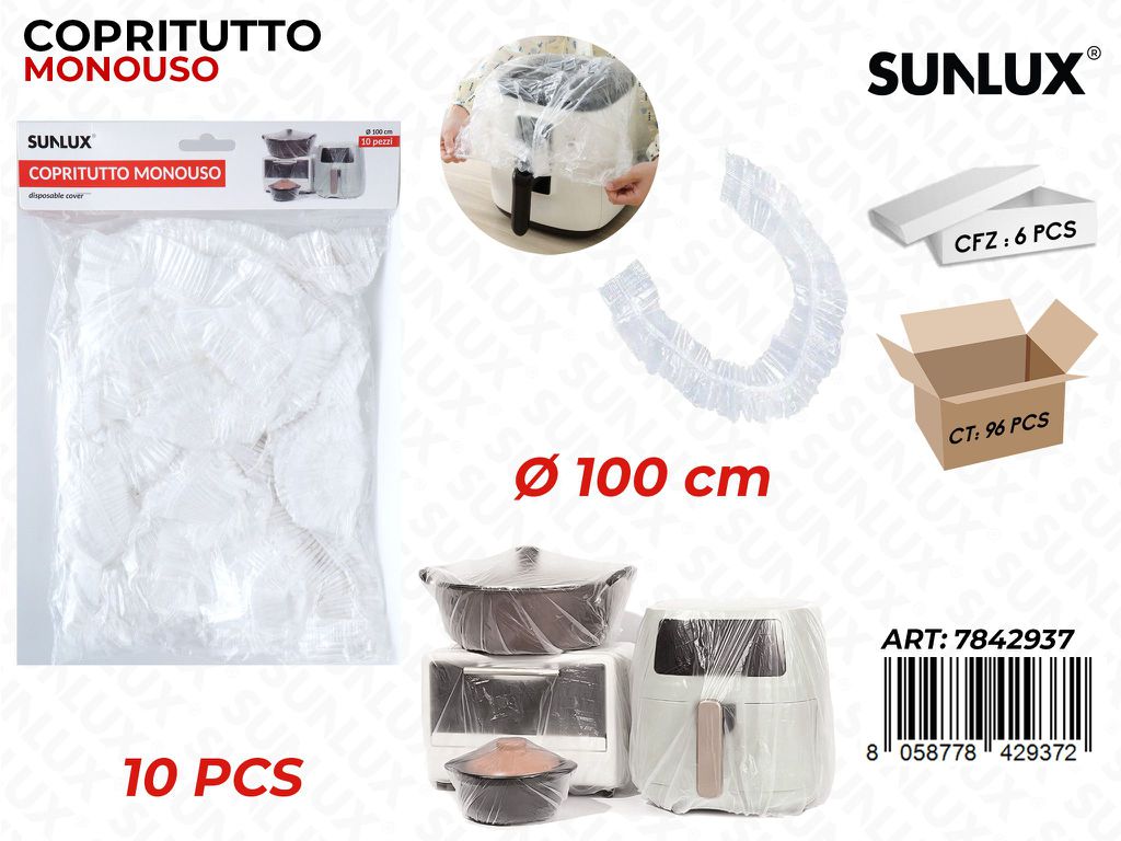 Sunlux Copritutto Monouso 10PCS D.100CM