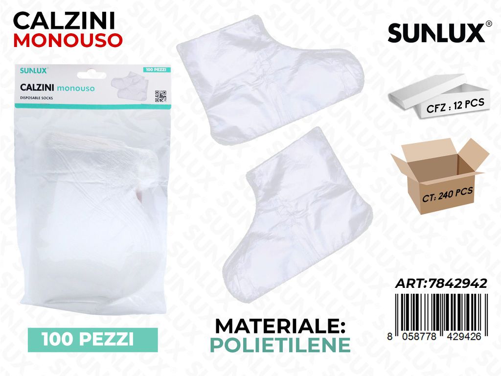 Sunlux Calzini Monouso 100PCS