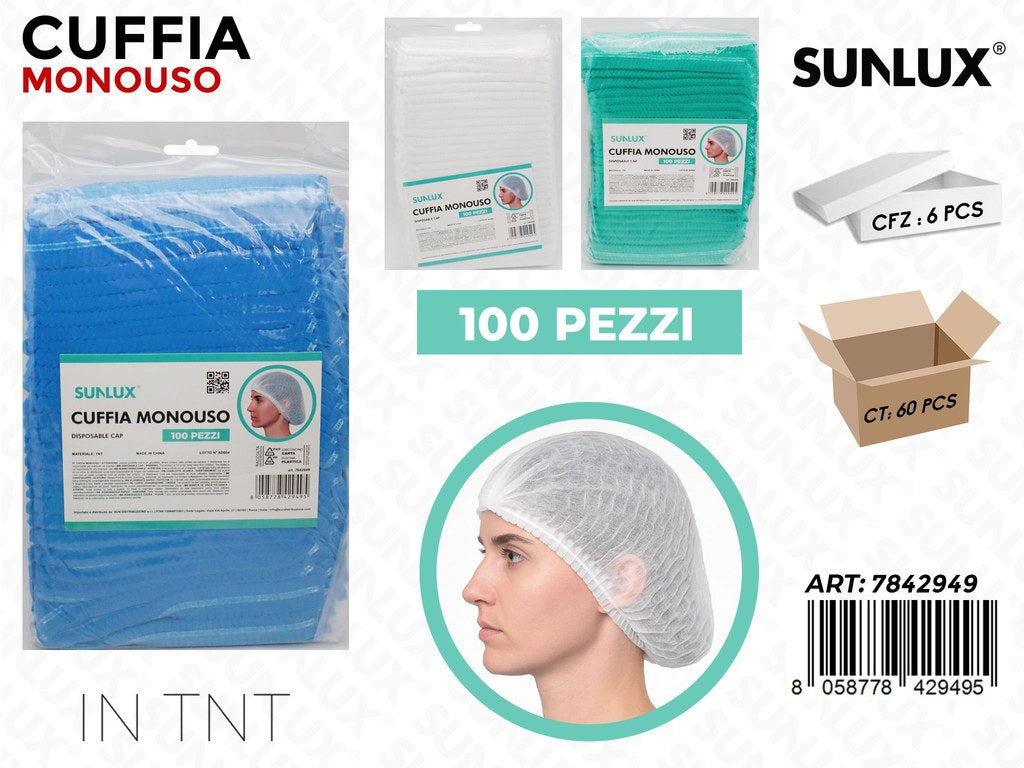 Sunlux Cuffia Monouso 100PCS Ass.