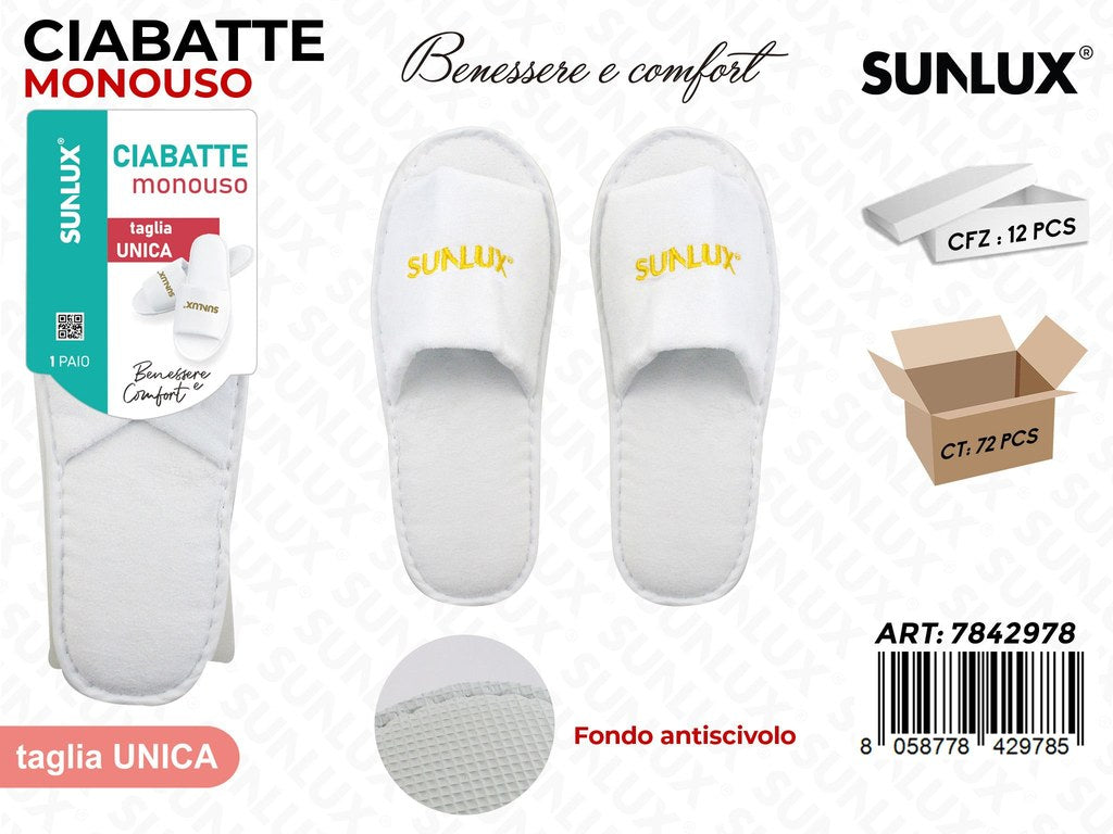 Sunlux Ciabatte Monouso Tg. Unica