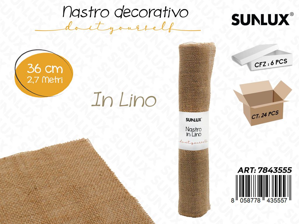 Sunlux Telo in Lino 36CM*2.7MT