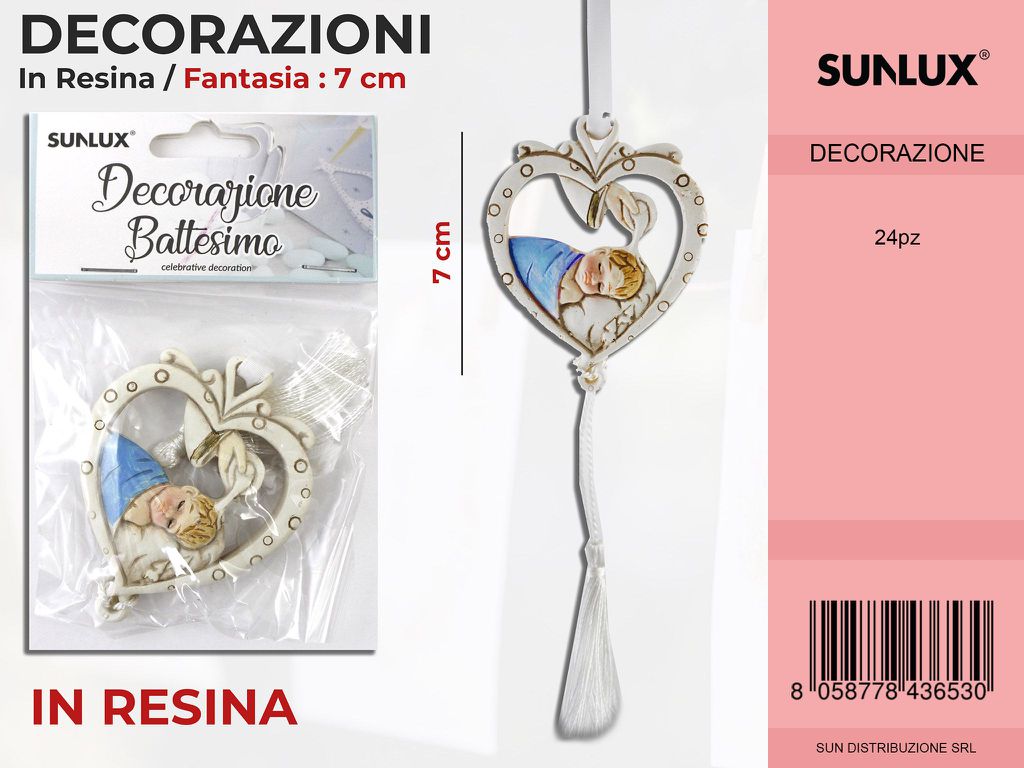 Dec. Battesimo Celeste in Resina Fant. 7CM