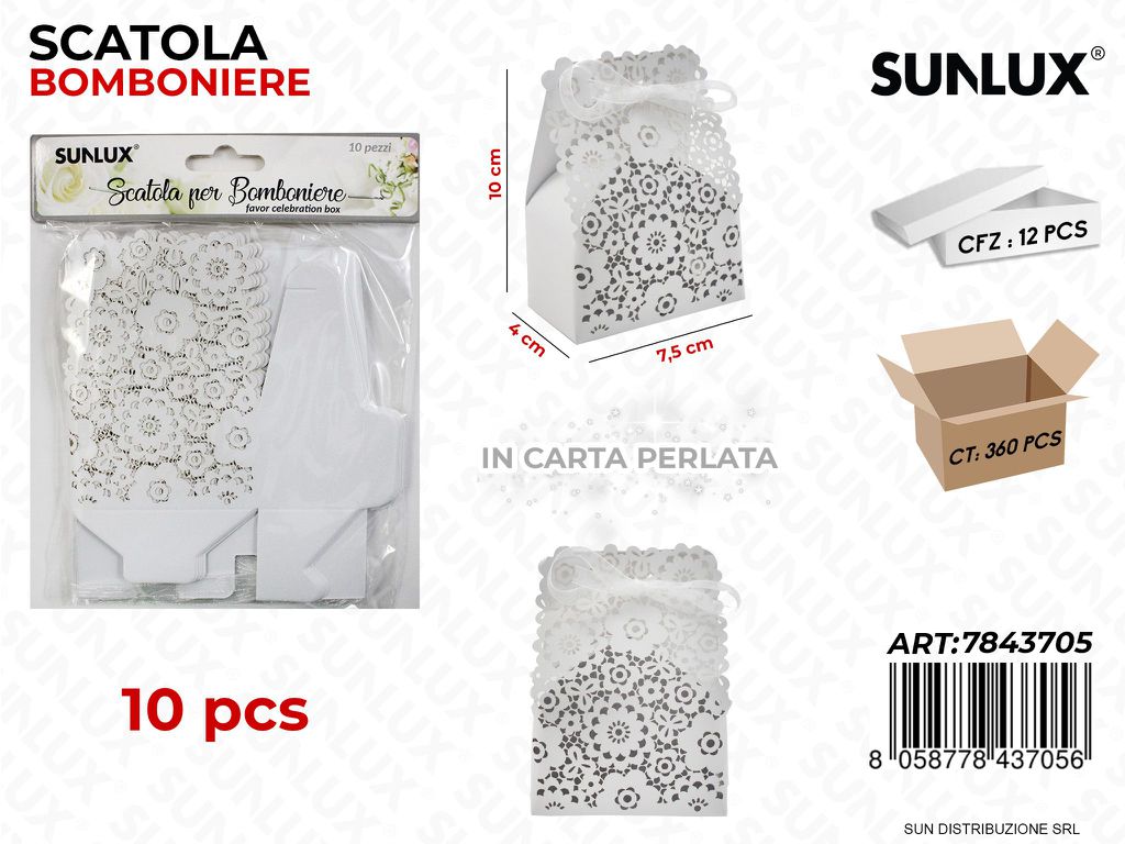 Scatola Bomb. Matrimonio 10PCS 7.5*10*4CM