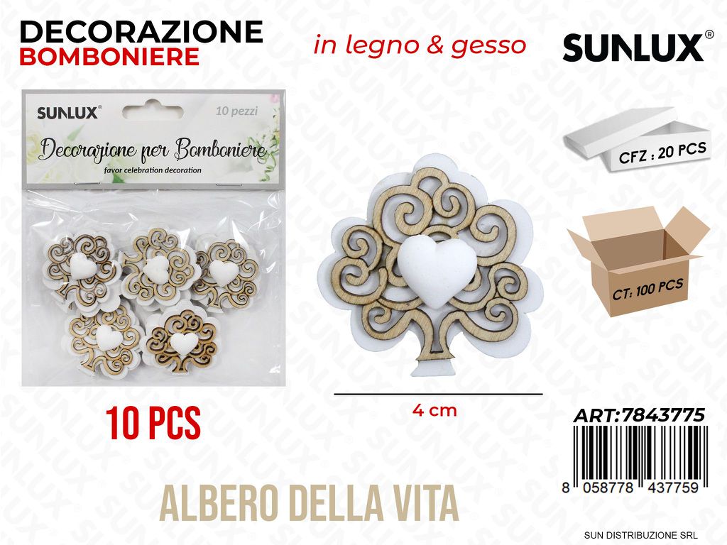 Dec. Bomboniere Albero della Vita 10PCS 4CM
