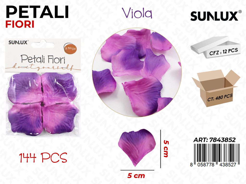 Petali Fiori Viola-rosa 144PCS 5*5CM