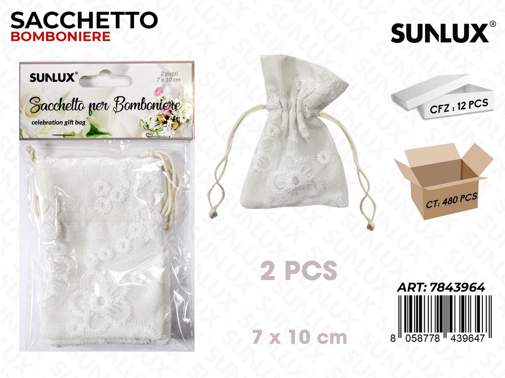 Sunlux Sacchetto Bomb. 2PCS 7*10CM