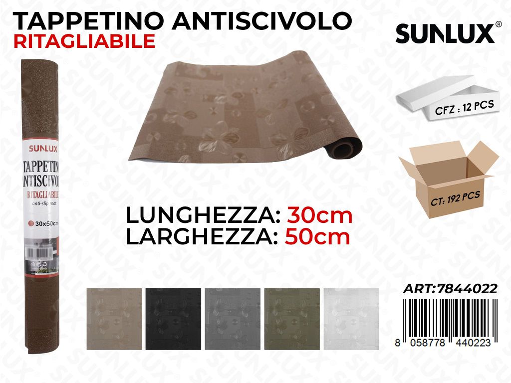 Tappeto Antiscivolo Colori .ass. 30*50 Cm