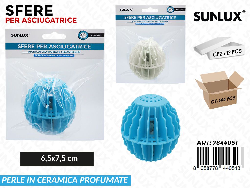 Sunlux Sfere per Asciugatrice Ass. 6.5*7.5CM