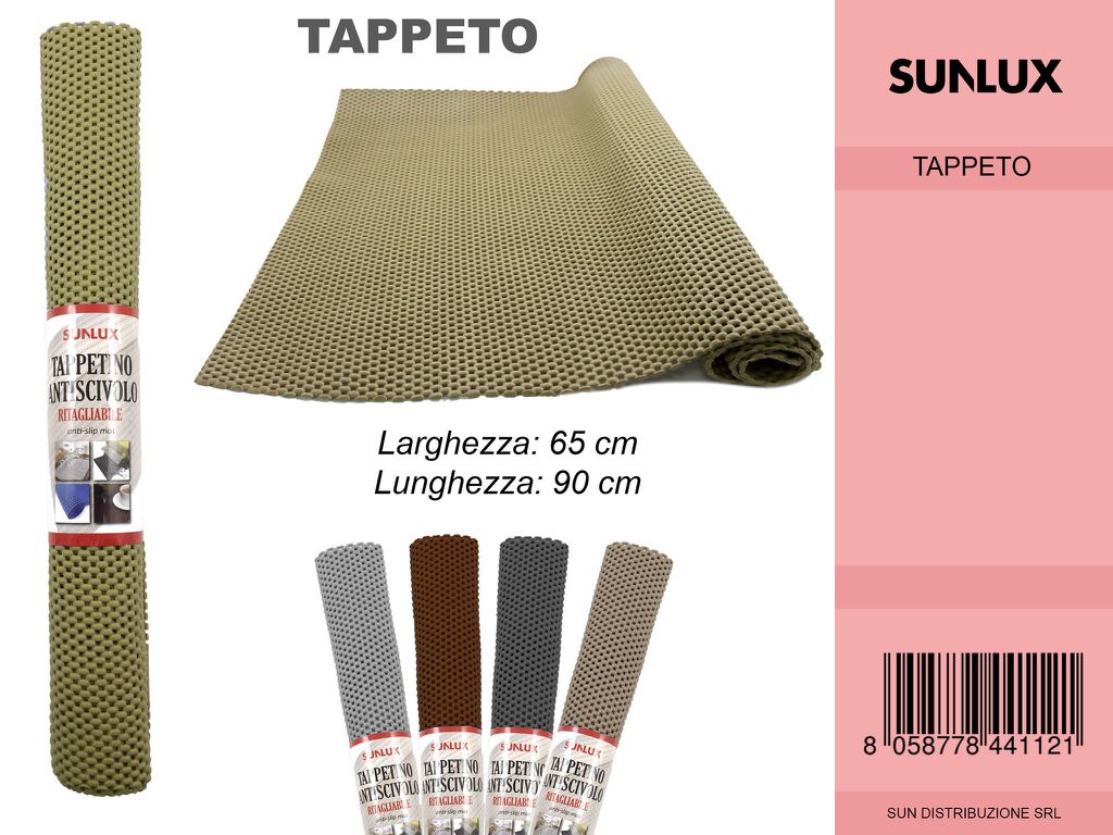 Tappeto Antiscivolo Colori Ass. 65*90CM